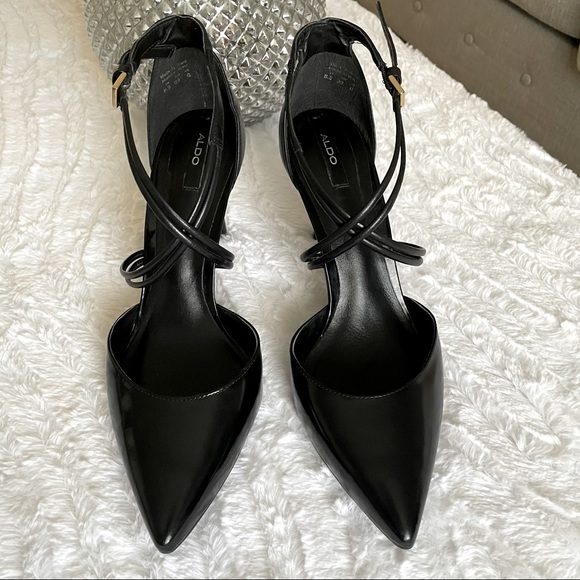 Aldo Newbrook Black Strappy Heels - Picture 3 of 10